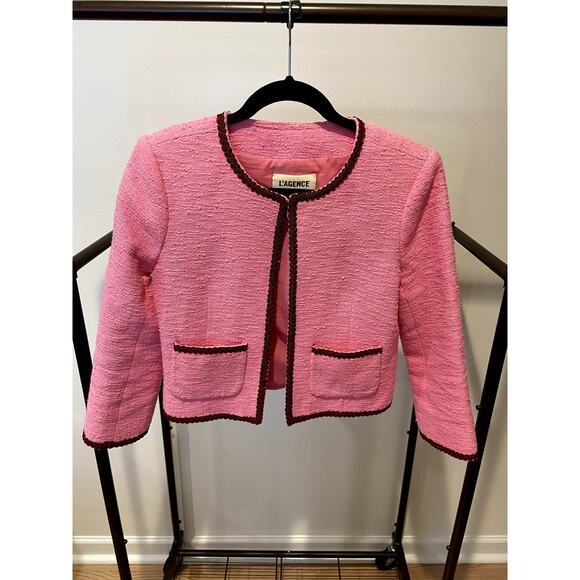 L'Agence Alexandria Cropped Jacket size 2 - Picture 2 of 6